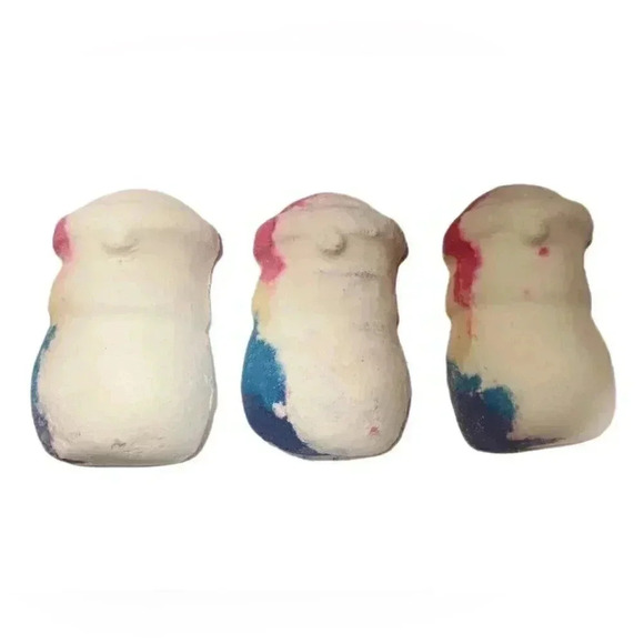New Lush 3x “snowman dreaming“ freshly made by hand vegan naked relax bath bombs - Picture 2 of 3